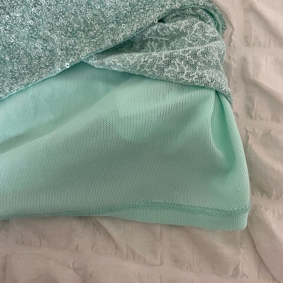 Susana Monaco blue mermaid sequin slip mini dress - Picture 9 of 11